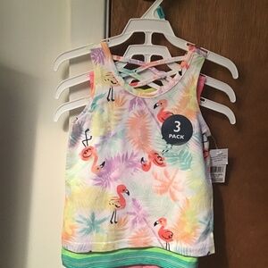 Infant Girls Set Of 3 Tank Tops